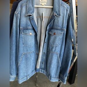 Madewell Blue Denim Oversized Trucker Jacket